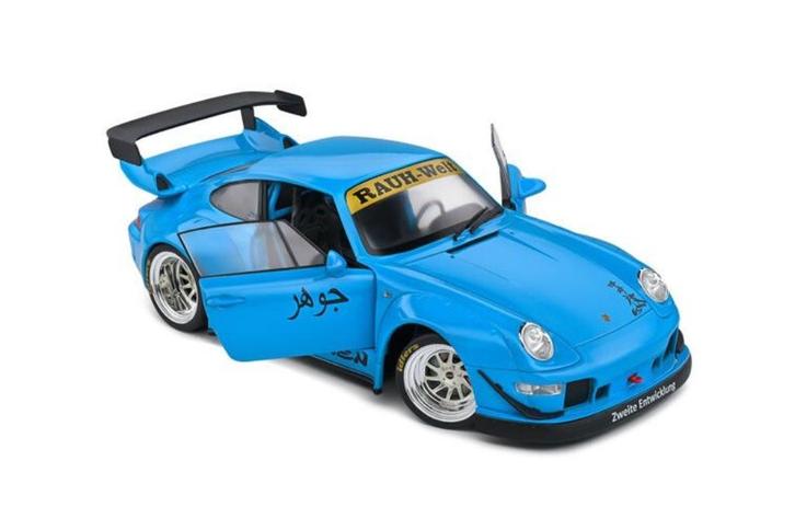 Porsche 911 (993) RWB Shingen '18, blauw, Hobby en Vrije tijd, Modelauto's | 1:18, Nieuw, Auto, Solido, Ophalen of Verzenden