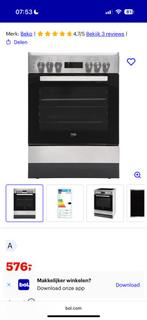 Beko FSM67320GXS Fornuis - ZGAN - Half jaar gebruikt, Witgoed en Apparatuur, Ovens, Hete lucht, Ophalen of Verzenden, Zo goed als nieuw