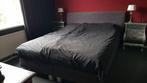 Boxspring bed 160x200 - Tweepersoons, Huis en Inrichting, Ophalen, Gebruikt, Bruin, Tweepersoons