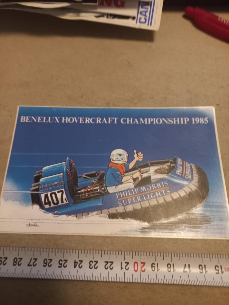 Benelux hovercraft champion 85 philip morris, Verzamelen, Ophalen of Verzenden