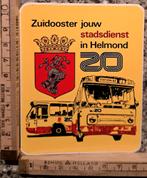 Vintage sticker busvervoer ZO lijn 20 Helmond DAF MB200, Ophalen of Verzenden, Zo goed als nieuw