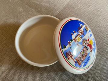 Bonbonnière porselein - Santa Claus - vintage beschikbaar voor biedingen