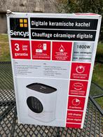 Sencys ventilatorkachel PTC digitaal 1800W wit, Ophalen of Verzenden, Nieuw, Elektrisch, Overige soorten