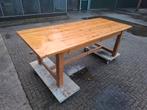 Houten eettafel, Huis en Inrichting, Tafels | Eettafels, Ophalen, Gebruikt, 200 cm of meer, 50 tot 100 cm