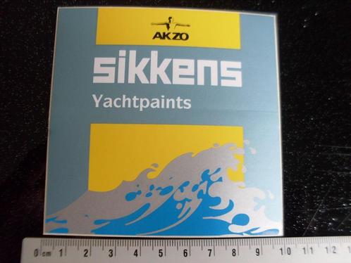 sticker sikkens yachtpaints logo akzo, Verzamelen, Stickers, Zo goed als nieuw, Merk, Verzenden