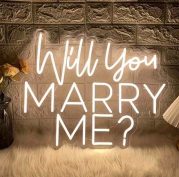 Will You Marry Me Neon Bord beschikbaar voor biedingen