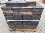 Stapelblok Wallblock Split 12x12x30 cm Zwart/Rood - J&W 75