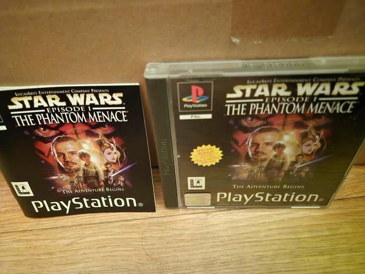 Star Wars episode 1 the Phantom Menace ps1, Spelcomputers en Games, Games | Sony PlayStation 1, Zo goed als nieuw, Avontuur en Actie