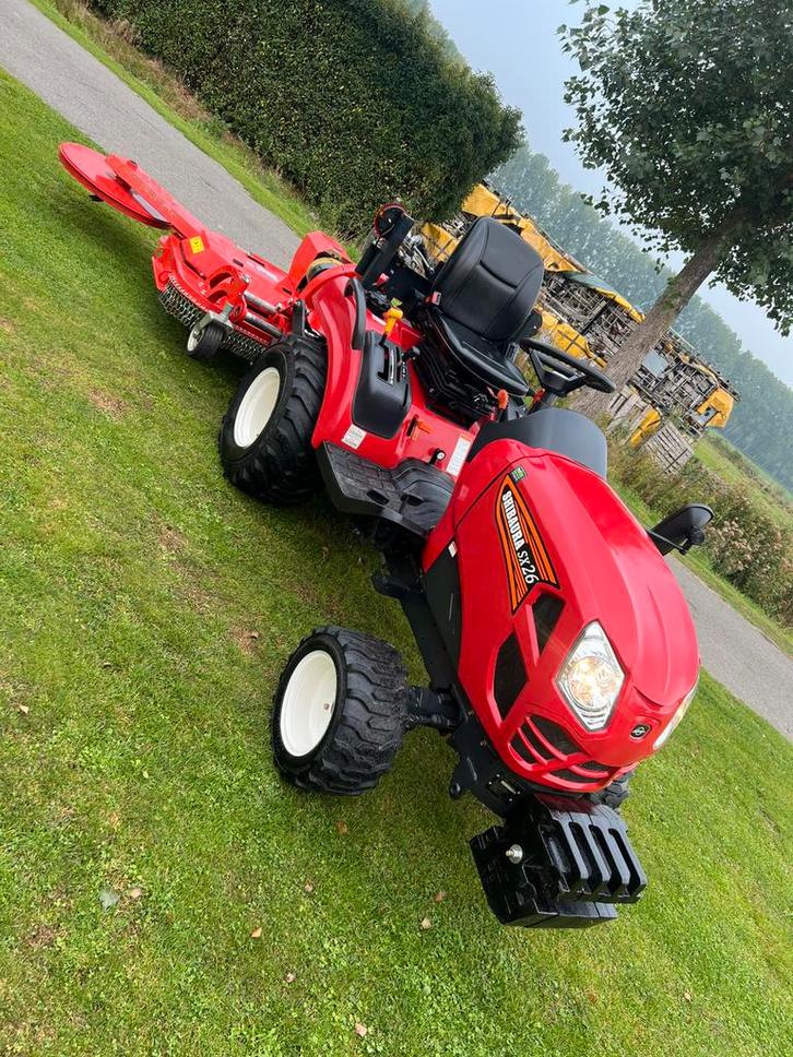 Shibaura SX26 minitractor trekker met palenmaaier hydrostaat, Zakelijke goederen, Agrarisch | Tractoren, tot 2500, Overige merken