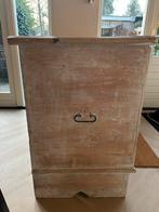 Oude grenen commode kast met lade en klep, Ophalen, Gebruikt, 100 tot 150 cm, Met lade(s)