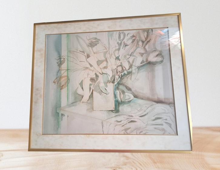 ✨️SALE‼️ Mooi Schilderij - Bloemen - Stil Leven✨️, Antiek en Kunst, Kunst | Tekeningen en Foto's, Ophalen