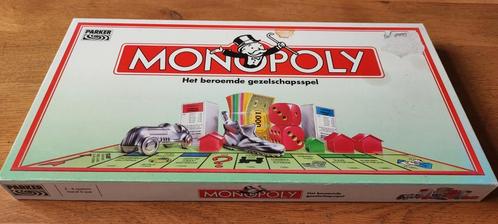 Vintage Monopoly - Parker l jaren '90 l metalen pionnen, Hobby en Vrije tijd, Gezelschapsspellen | Bordspellen, Gebruikt, Ophalen of Verzenden