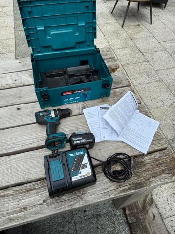 MAKITA DHP484ZJ ACCU SCHROEFMACHINE LITHIUM 5.0 18V beschikbaar voor biedingen
