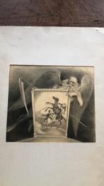 Oude litho, Antiek en Kunst, Kunst | Litho's en Zeefdrukken, Ophalen of Verzenden