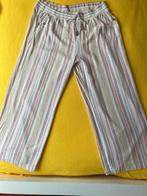 NIEUW broek 55% linnen lang wijd strepen maat 50-52, Overige kleuren, Maat 46/48 (XL) of groter, Nieuw, Ophalen of Verzenden