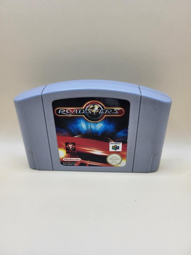 Roadsters N64, Spelcomputers en Games, Games | Nintendo 64, Zo goed als nieuw, Racen en Vliegen, 1 speler, Vanaf 3 jaar, Eén computer