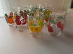 10 stuks jaren 50-60 limonade-sap glaasjes, Ophalen of Verzenden, Zo goed als nieuw, Borrel- of Shotglas