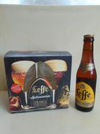 2 Aperitief glazen Leffe met een blonde Leffe, Verzamelen, Biermerken, Glas of Glazen, Ophalen of Verzenden, Leffe, Zo goed als nieuw