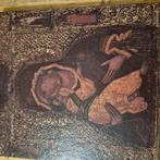 Antiek religieus schilderijtje, Antiek en Kunst, Ophalen of Verzenden