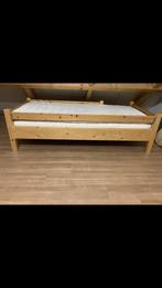 Houten 1-persoons bed, Huis en Inrichting, Slaapkamer | Bedden, 100 cm, 210 cm, Eenpersoons, Zo goed als nieuw