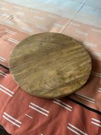 Houten dienblad met zwarte pootjes - 39 cm, Huis en Inrichting, Woonaccessoires | Dienbladen, Ophalen of Verzenden, Nieuw, Rond