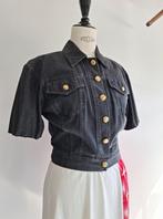 vintage 90s MOSCHINO jeans jasje 36-40, Maat 38/40 (M), Zwart, Zo goed als nieuw, Moschino