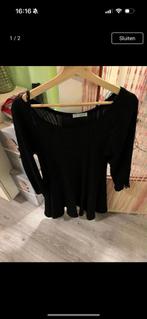 Magna Zwarte Top Maat XL 🟢, Zwart, Maat 46/48 (XL) of groter, Ophalen of Verzenden, Lange mouw