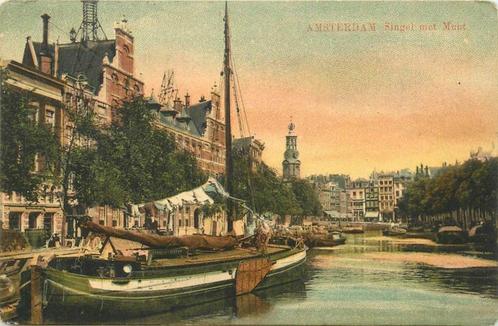 (304-205-029) Amsterdam Singel met Munt, Verzamelen, Ansichtkaarten | Nederland, Noord-Holland, Verzenden