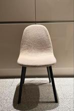 Beige Teddy Eetkamerstoel Zwart Onderstel, Huis en Inrichting, Stoelen, Ophalen, Gebruikt, Twee, Wit