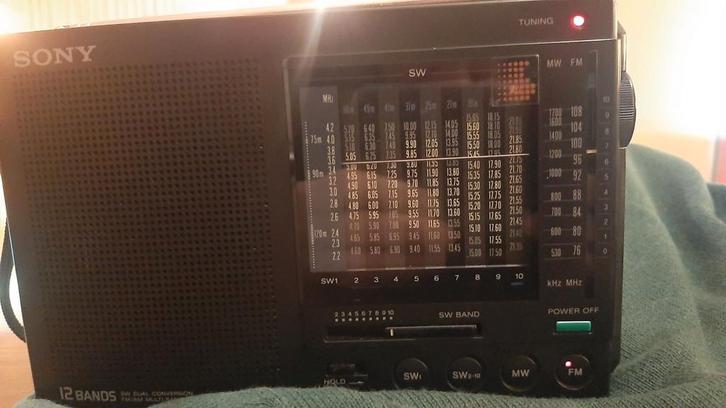 Te koop sony icf 7601 wereldontvanger, noodradio., Audio, Tv en Foto, Radio's, Zo goed als nieuw, Wereldontvanger, Ophalen of Verzenden