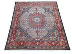 Handmade Persian wool Moud carpet square Iran 191x208cm, Persian Perzisch vintage oosters hype, Crème, Gebruikt, 150 tot 200 cm