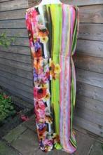 Jurk gekleurd bloemen mt XL Maxi dress, Kleding | Dames, Jurken, Onder de knie, Zo goed als nieuw, Maat 46/48 (XL) of groter, Ophalen