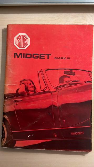 MG Midget mark lll.  Service- handboek. beschikbaar voor biedingen