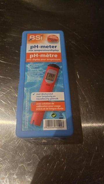 ️ BSI pH-meter met temperatuurdiplay met ijkvloeistof beschikbaar voor biedingen