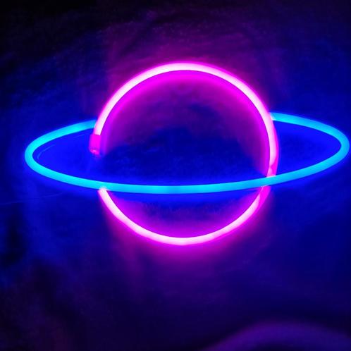 Neon LED verlichting 'Planeet' USB en Batterijen (incl), Huis en Inrichting, Lampen | Overige, Nieuw, Ophalen of Verzenden