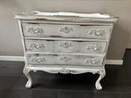Vintage Brocante buikkastje met 3 lades, Huis en Inrichting, Ophalen, 50 tot 100 cm, Zo goed als nieuw, 3 of 4 laden