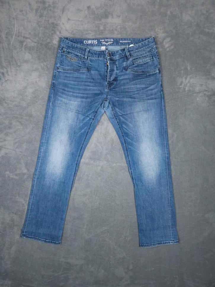 PME Legend Broek Curtis W38 L32 Relaxed Fit Blauw Pall Mall, Kleding | Heren, Spijkerbroeken en Jeans, Zo goed als nieuw, W36 - W38 (confectie 52/54)