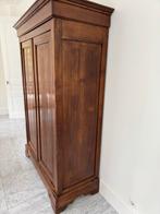 Antieke eiken kast met schappen, Ophalen, Met plank(en), Gebruikt, 100 tot 150 cm