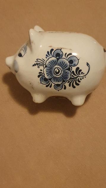Oude Didam Spaarpot - Zwijns Hoofd Spaarvarken delfts blauw beschikbaar voor biedingen