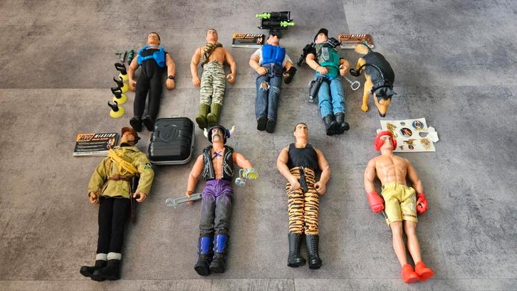 Action Man collectie – 8 figuren + 6 uitbreidingssets, Kinderen en Baby's, Speelgoed | Bouwstenen, Gebruikt, Overige merken, Ophalen of Verzenden