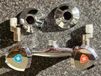Een Grohe douche- of badkraan met rozetten en verlopen, Ophalen of Verzenden, Gebruikt, Chroom, Douche