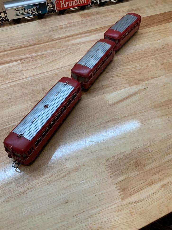 Marklin railbus 3 delig analoog, Hobby en Vrije tijd, Modeltreinen | H0, Zo goed als nieuw, Locomotief, Wisselstroom, Märklin