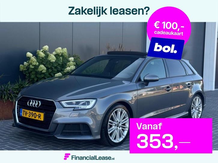 Audi A3 Sportback 35 TFSI CoD 3x S line M19 FULL PANO CLIMAT, Auto's, Audi, Bedrijf, Lease, Financial lease, A3, ABS, Achteruitrijcamera