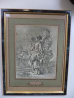 Francois Boucher Le Retour du Marché gekaderde litho 1929, Ophalen of Verzenden