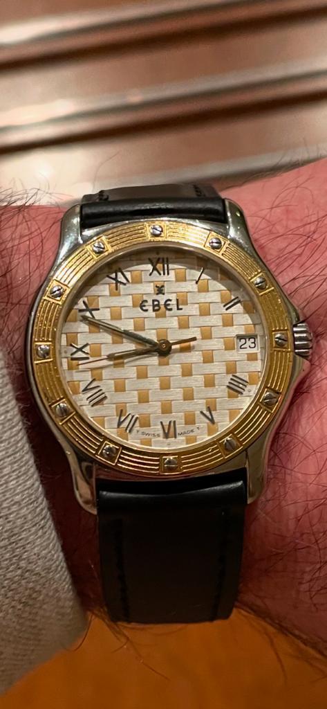 Ebel Horloge Dress Wave, Sieraden, Tassen en Uiterlijk, Horloges | Heren, Zo goed als nieuw, Polshorloge, Overige merken, Staal