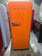SMEG KOELKAST ORANJE, Ophalen, Zo goed als nieuw, Energieklasse A of zuiniger, 140 tot 160 cm