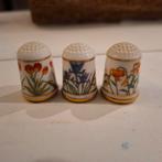 Vingerhoedjes "bloemen van Nederland" van Franklin Mint, Verzamelen, Vingerhoedjes, Ophalen, Zo goed als nieuw