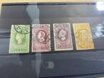 Nederland nvph 97- 100 gestempeld, Ophalen of Verzenden