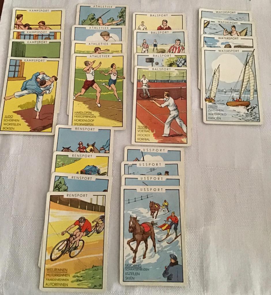 Vintage sportkwartet van Papita (compleet), Ophalen, Gebruikt, Kwartet(ten)