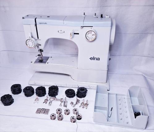 Elna supermatic 62C vintage retro naaimachine, Hobby en Vrije tijd, Naaimachines en Toebehoren, Gebruikt, Naaimachine, Overige merken